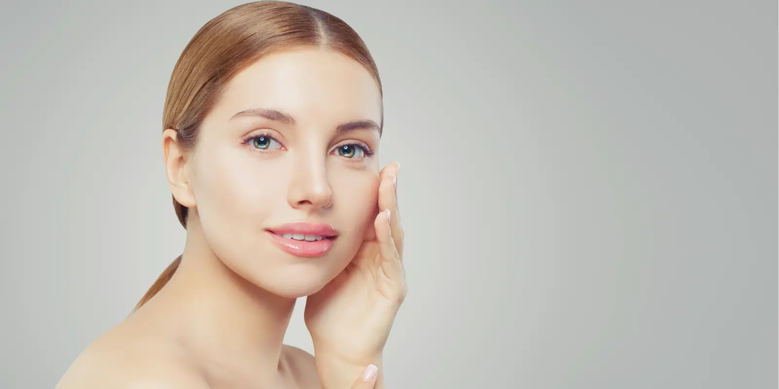 Woman after having laser genesis