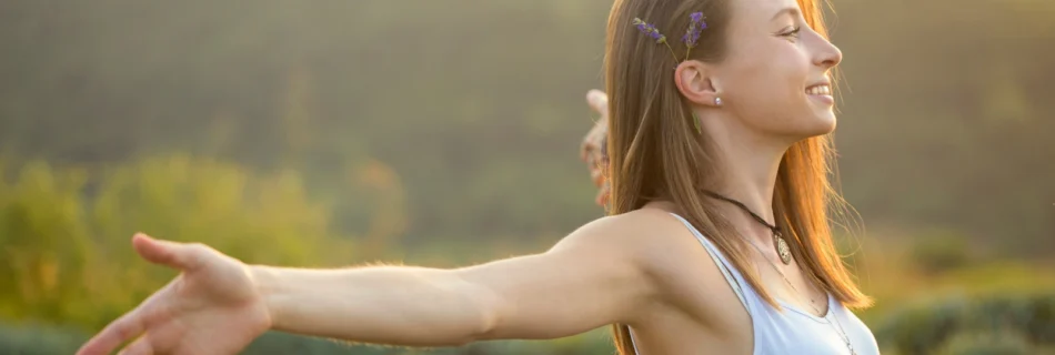 Woman happy after having Vitamin D Injection