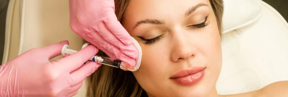 Patient having dermal filler treatment